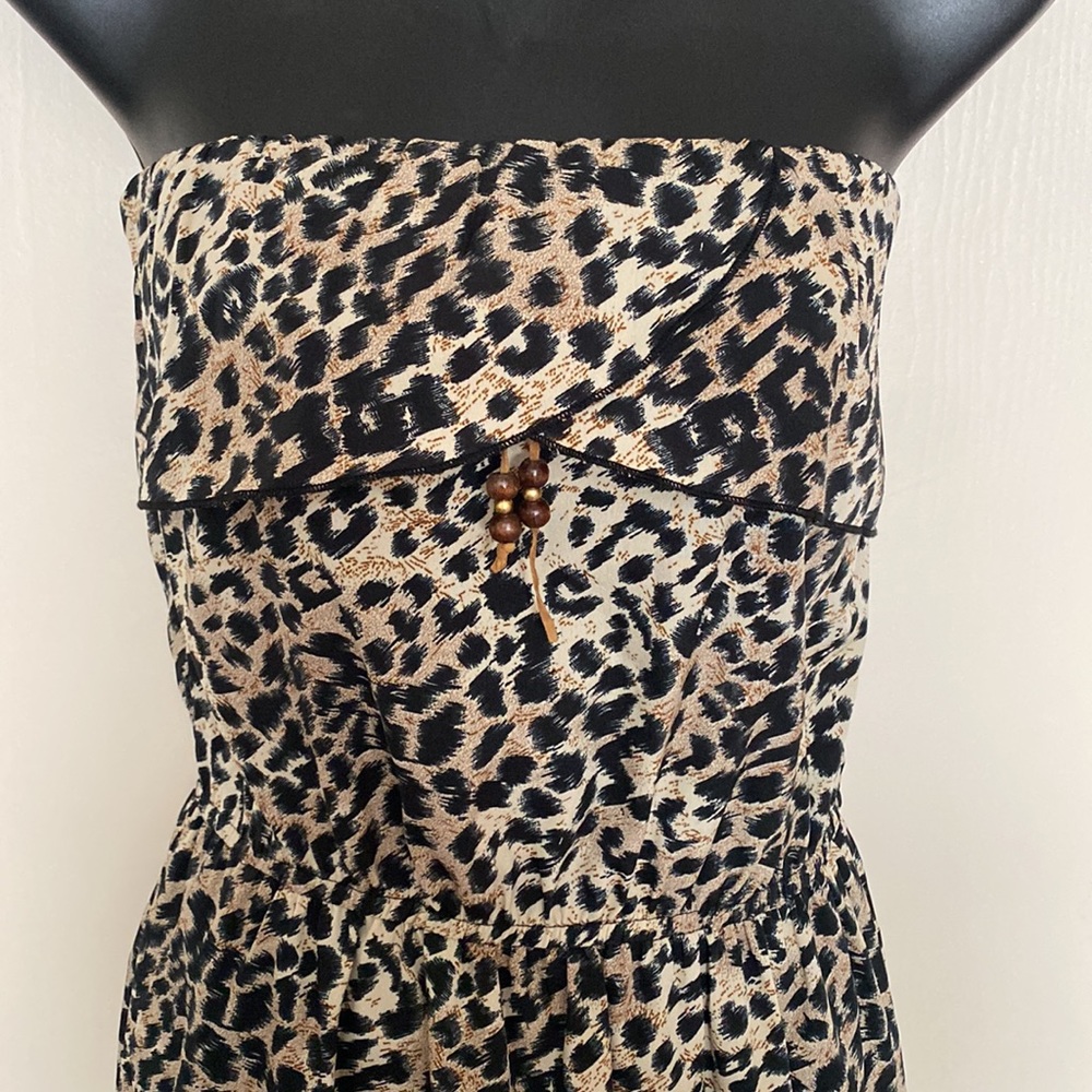 Cheetah silk dress